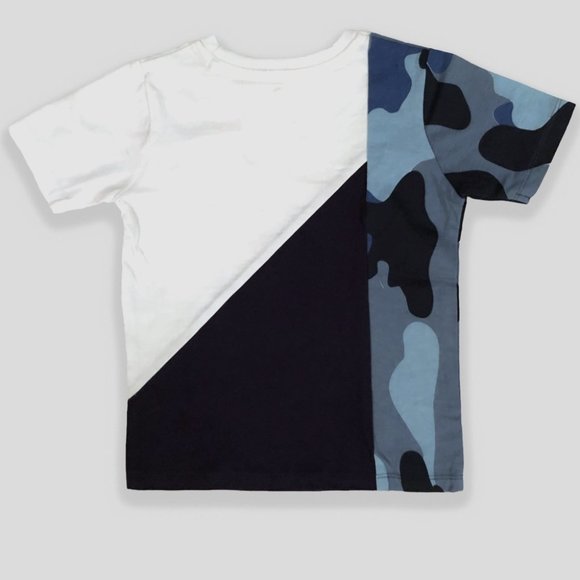 River Island Baby Boys Camouflage Color Block Embroidered Logo T-Shirt - Picture 3 of 3